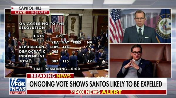 这四位众议院民主党人投票支持或反对将乔治·桑托斯驱逐出国会